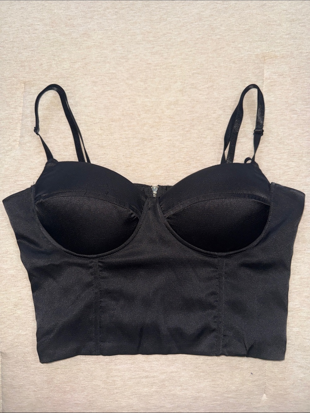 Black Longline Bustier Bra - Women Intimates